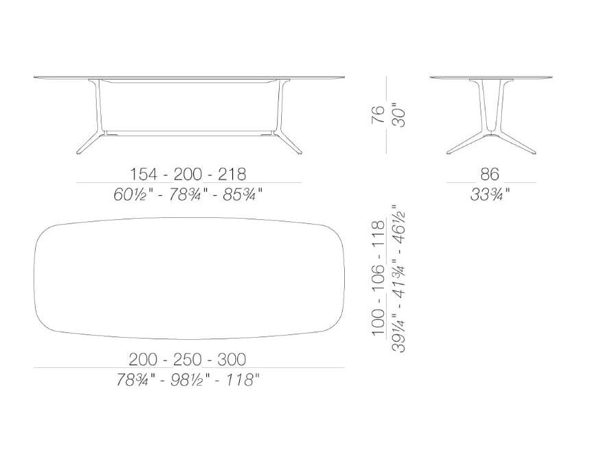 Прямоугольный садовый стол HPL Lapalma TRAIL OUTDOOR ARCH-00132091 - Вид №3