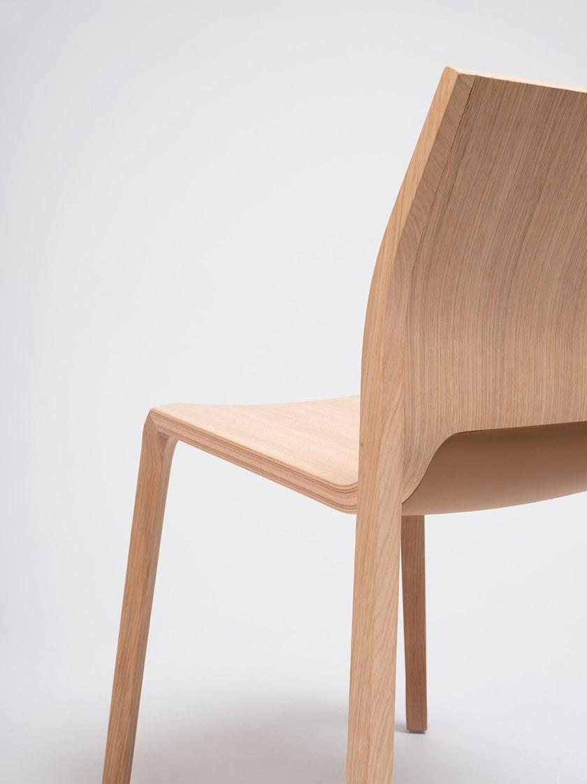 ONDARRETA Штабелируемый деревянный стул Silu sun-id-1474673 - Вид №3