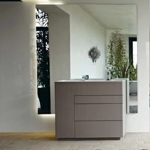 Комбинация ванной комнаты T02 в отделке Short 100 Milltek/32 ECOMALTA ARGILLA  MILLDUE TOUCH