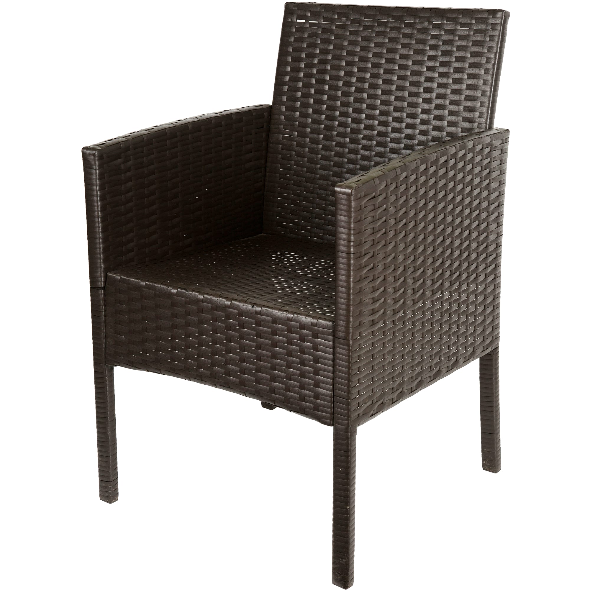 18856202 Кресло садовое Кения 60х57х92 см полиротанг коричневый Santreyd  - Вид №1