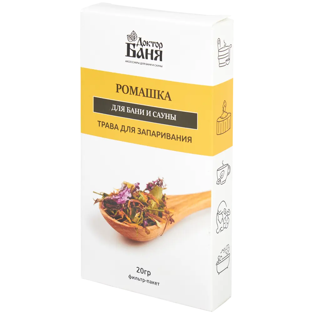 Трава для запаривания Доктор Баня Ромашка STLM-2039773