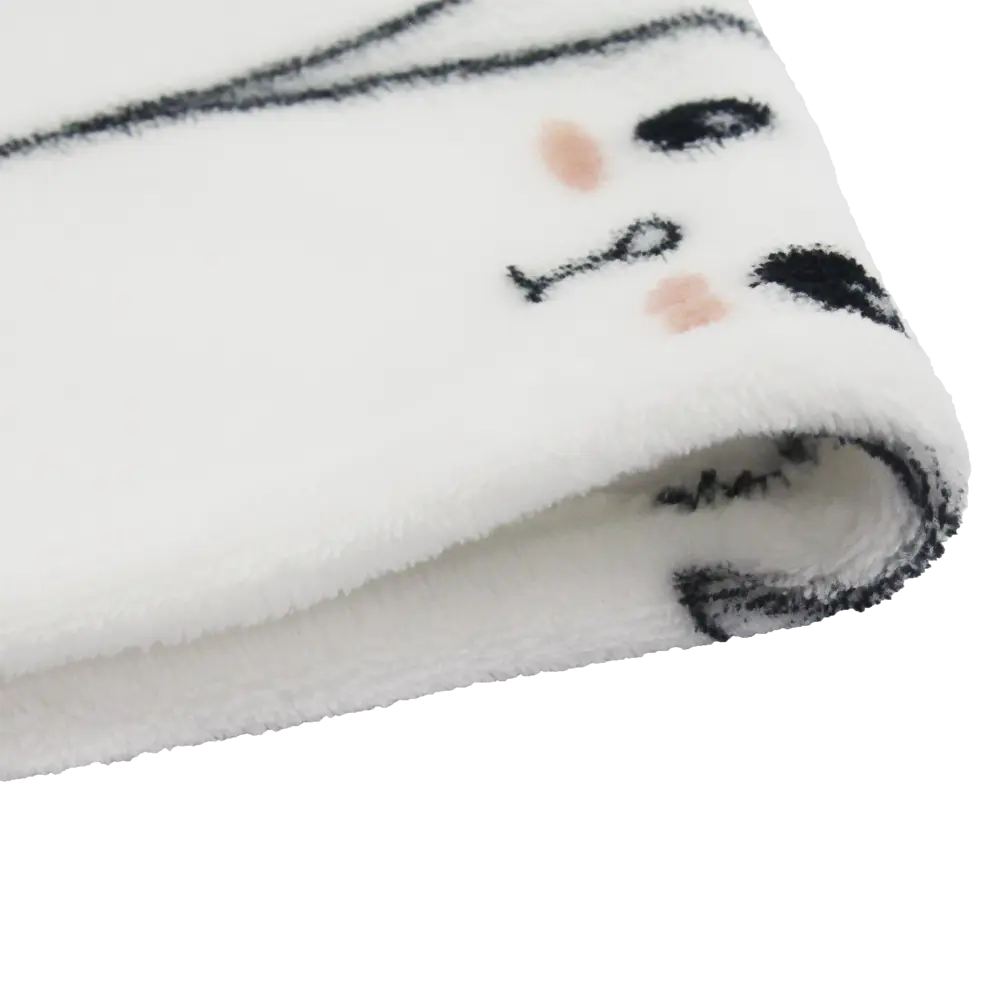 Плед «Баюн» 140x200 см фланель цвет белый/чёрный BELEZZA STLM-2157961 - Вид №3