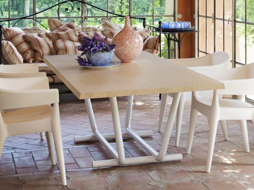 Стальной и деревянный стол ALMA DESIGN Paloalto ARCH-00053702 - Вид №5