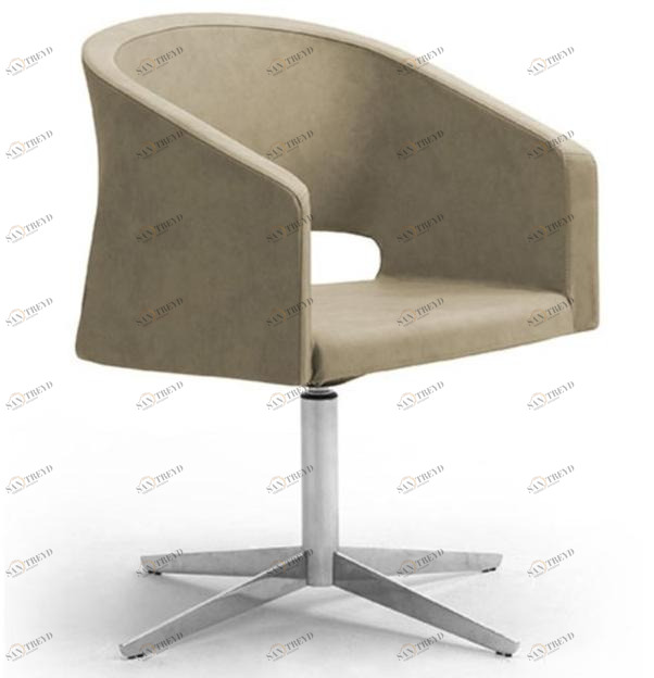 Leyform Кожаное кресло с 4 спицами и подлокотниками Reef 1988