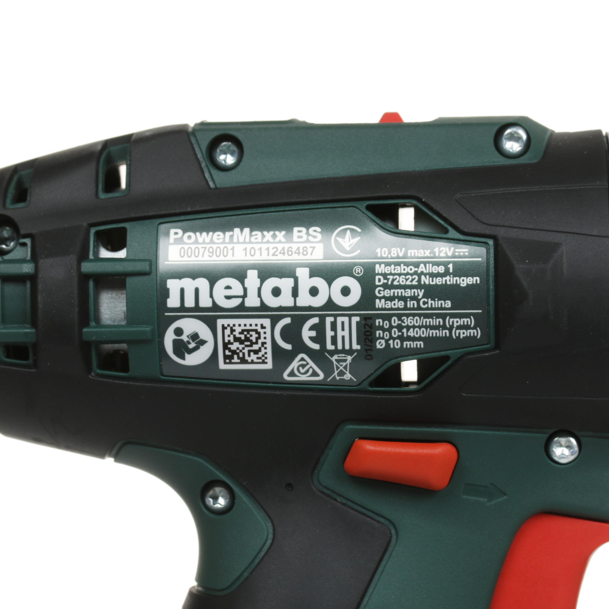 Дрель-шуруповерт Metabo PowerMaxx BS Basic 10.8/12V 5329147 STDN-0065359 - Вид №2