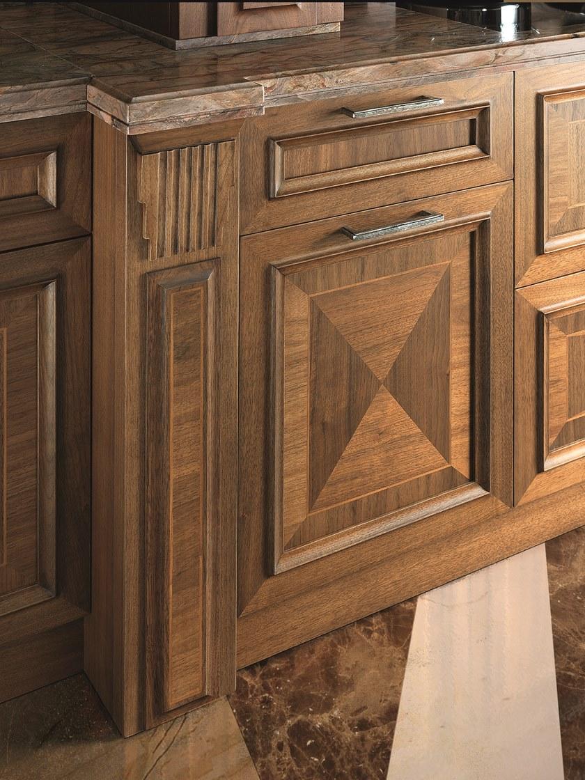 Martini Interiors Кухня из орехового дерева на заказ с островом с ручками sun-id-1448613 - Вид №6