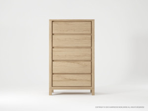 130_314 Комод с 5 ящиками Karpenter Solid