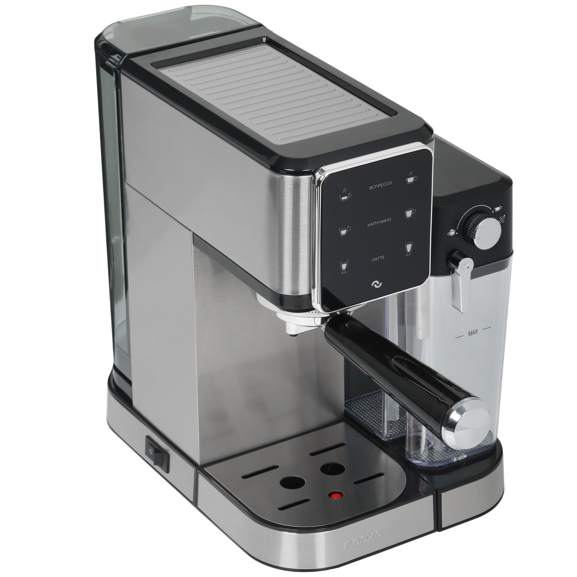 9071638 Кофеварка рожковая Reoka RKEM-500 серебристый STDN-0055832 - Вид №7