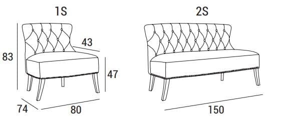 Кожаный диван в стиле Честерфилд Domingo Salotti Mork ARCH-00091705 - Вид №1