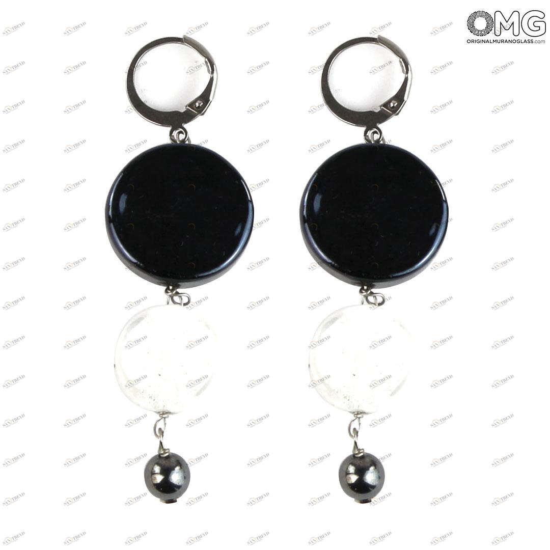 3939 ORIGINALMURANOGLASS Серьги-подвески Карамелька - Коллекция Antica Murrina - муранское стекло OMG 6 см 