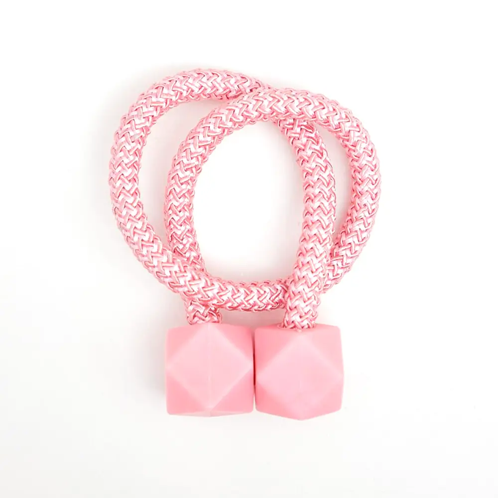 Подхват-магнит для штор Кубики 220x30 см полиэстер цвет розовый WITERRA STLM-2136291 - Вид №1