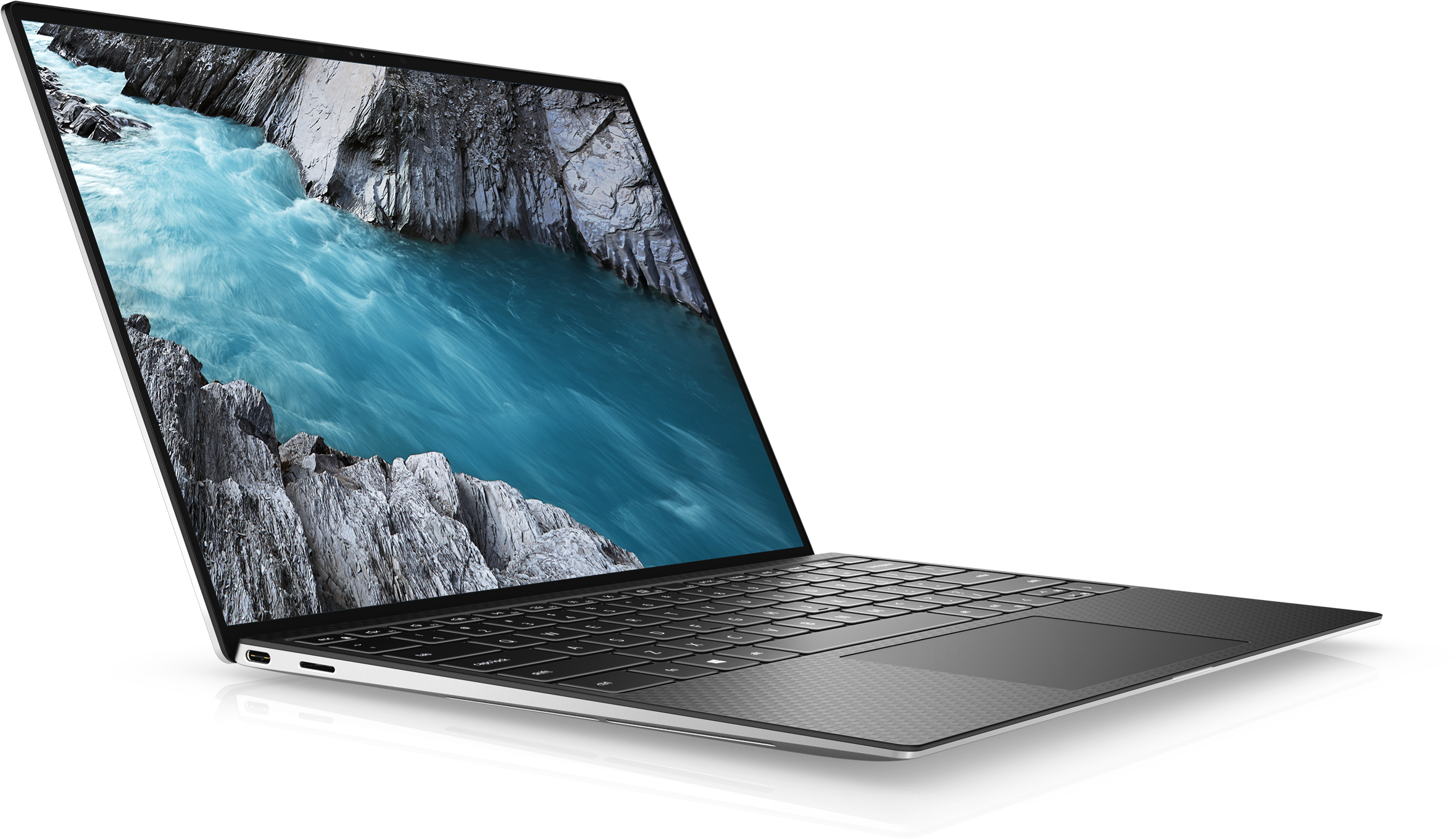 9310-5323 xps 13 9310 13.4"(3840x2400 500-nit) touch/intel core i7 1185g7(3ghz)/32gb/ssd 1tb/intel iris xe graphics/52whr/silver/win10pro/2y nbd/fpr Dell Santreyd  - Вид №3