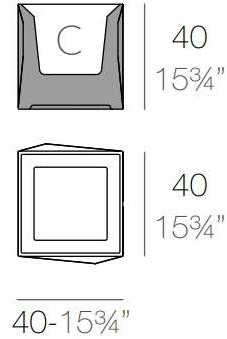 VONDOM Низкий светящийся садовый горшок из полипропилена Faz sun-id-1400934 - Вид №6