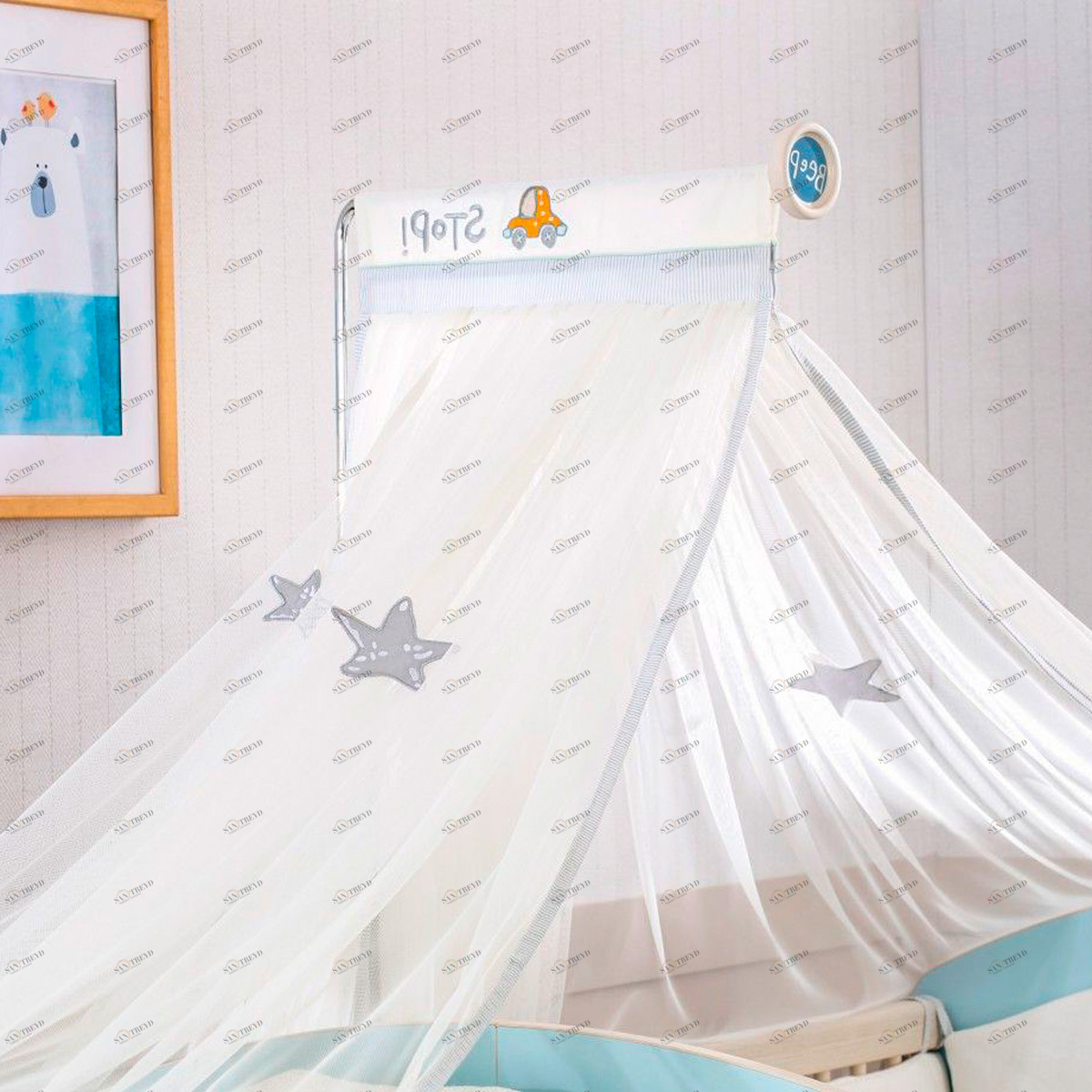 Балдахин на детскую кроватку Baby Boy CILEK BABY BOY 00-3832084 Белый Santreyd 