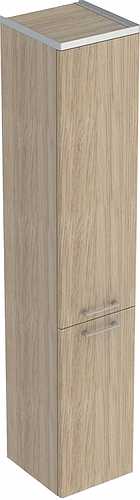 9640021001 IDO Glow шкаф высокий, с двумя дверцами, 330 мм, белый, push-to-open - Вид №3