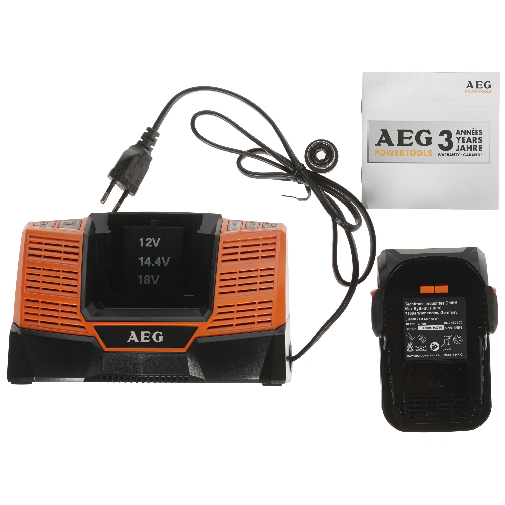 Гайковерт AEG BSS 18C 12Z Li-402C PRO 18V 1084617 STDN-0074972 - Вид №5