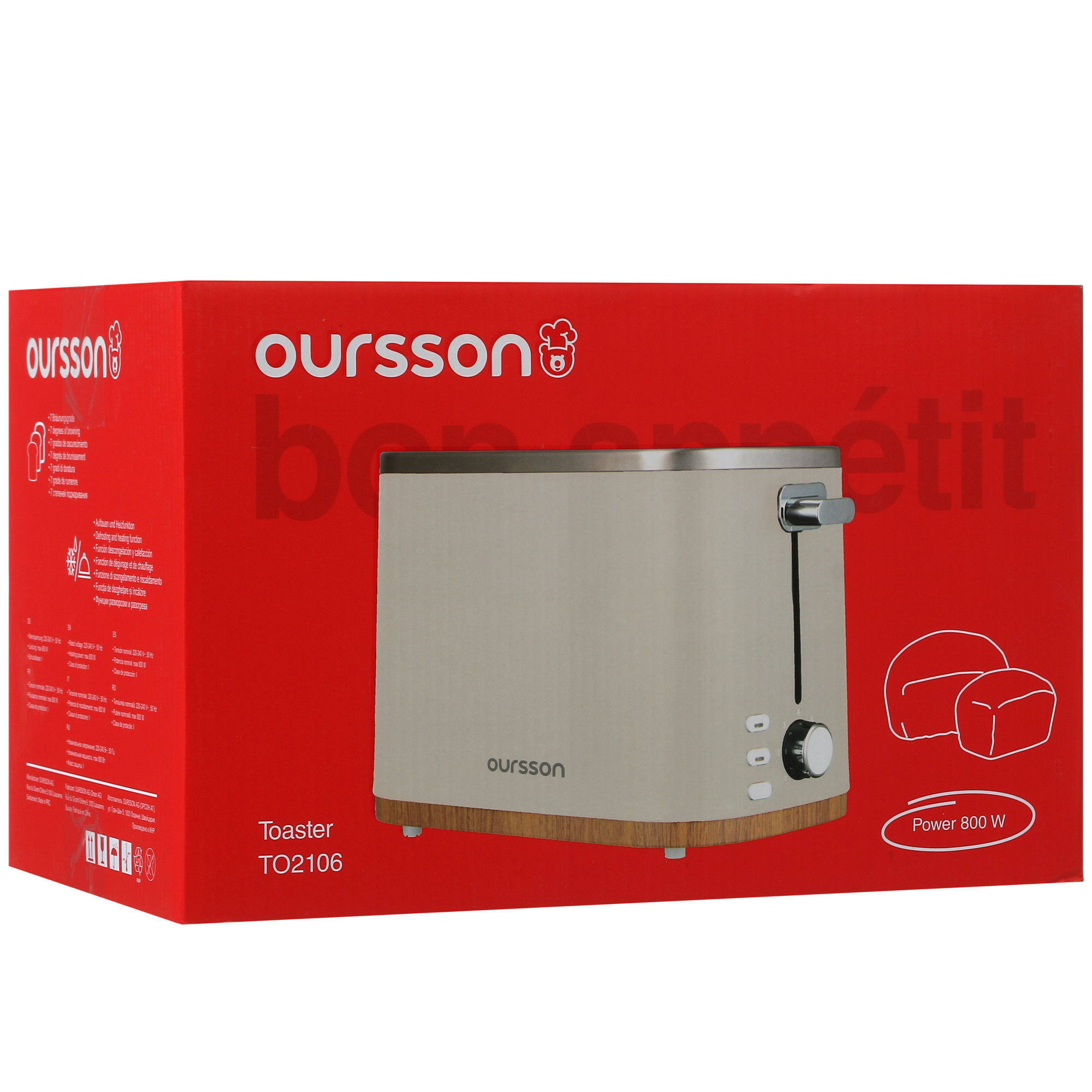 9912256 Тостер Oursson TO2106/BL черный STDN-0082139 - Вид №7