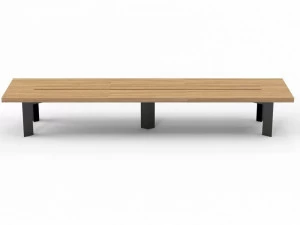 ODESD2 Стол для переговоров из стали и дерева с системой управления кабелями