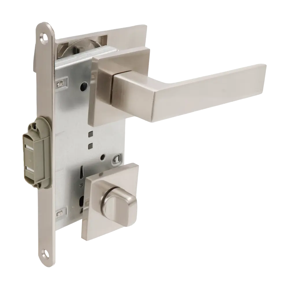 Дверная ручка на розетке Edson WC 25-Q2 без запирания цвет никель STLM-2047817