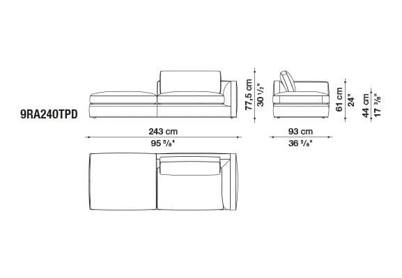 Угловой диван из ткани B&B Italia Ричард ARCH-00040927 - Вид №32