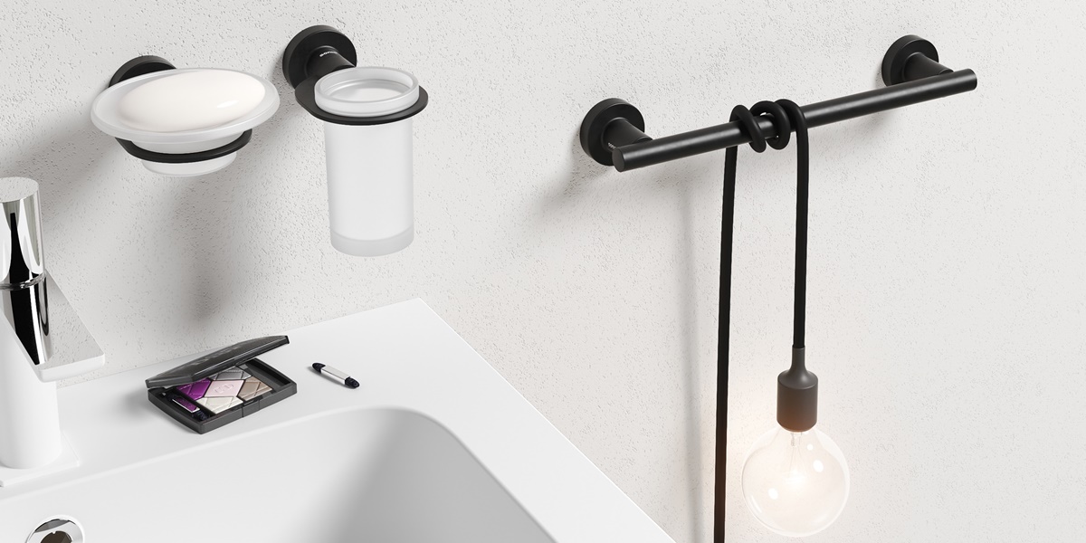 Sonia Полотенцедержатель 600 мм Tecno Project Черный 166206 - Вид №1