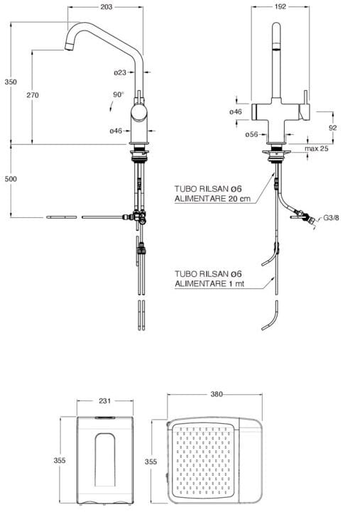 Фильтр кухонный смеситель CRISTINA Rubinetterie кухня-Cristina H2O+ ARCH-00034245 - Вид №2