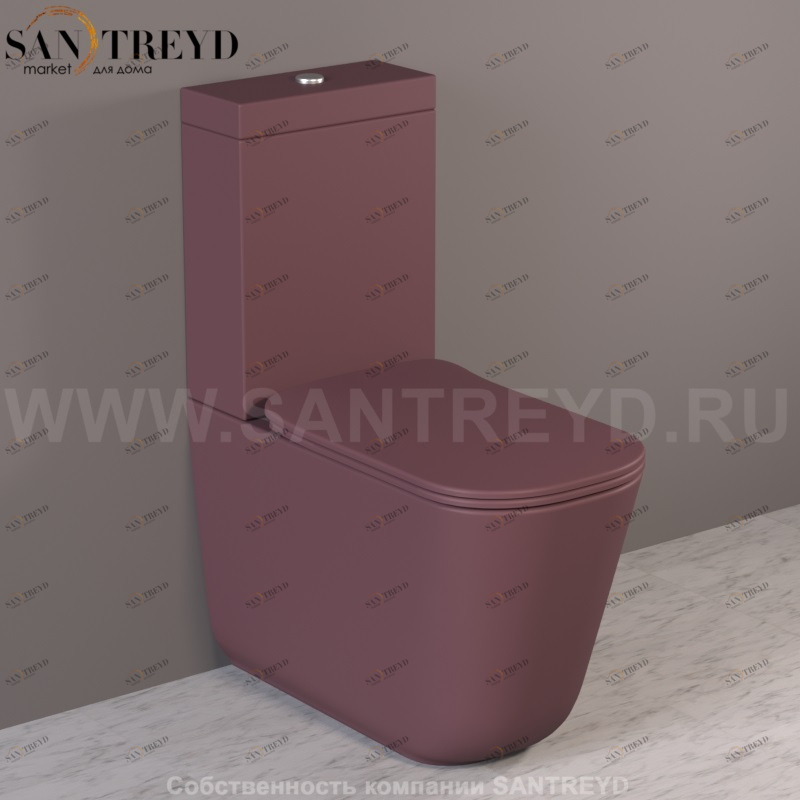 511775 Компакт унитаз с бачком Красный Kerasan Tribeca Италия