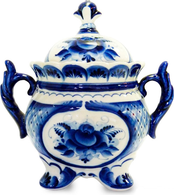 10563816 Гжельский фарфоровый завод Конфетница 20см "Праздничная" 