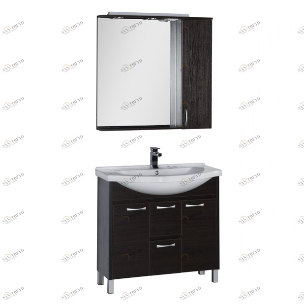 Комплект мебели Aquanet Донна 100 венге 00169195