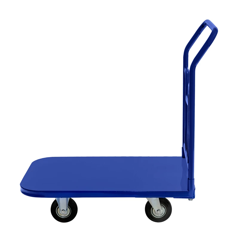 Тележка платформенная ТПТ (г/п 500 кг, 800x500 мм, колеса черная резина 200 мм) Верстакофф 65-8884 - Вид №1