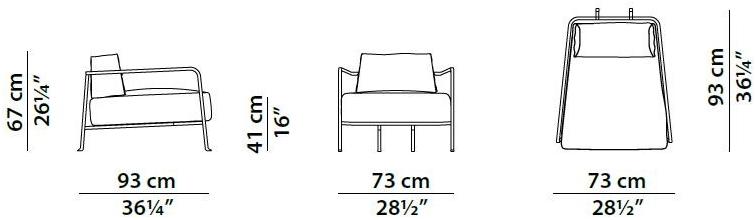 BAXTER Меховое кресло с подлокотниками sun-id-1514522 - Вид №3