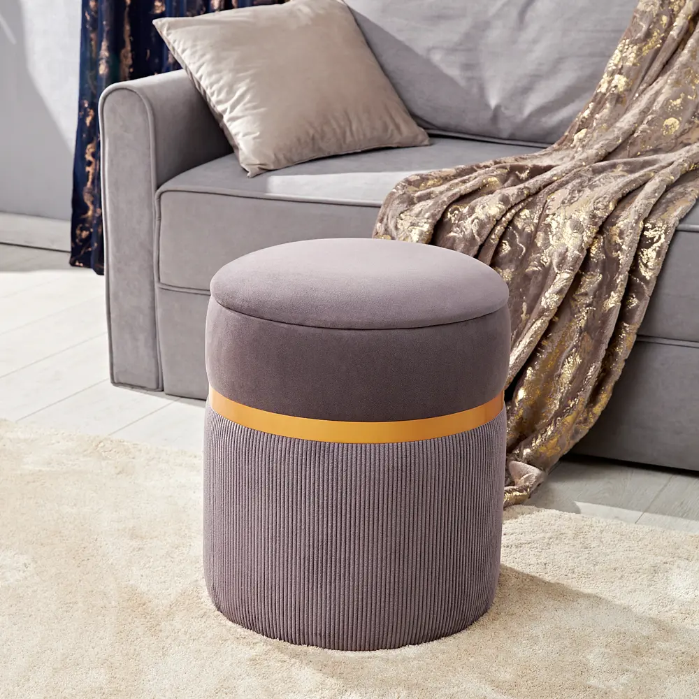 Santreyd - Коричневый пуф для уютного интерьера 88758347 STLM-1093814