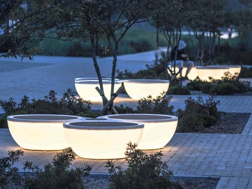 Väliala Скамья из тика со встроенной подсветкой без спинки sun-id-1397557 - Вид №3