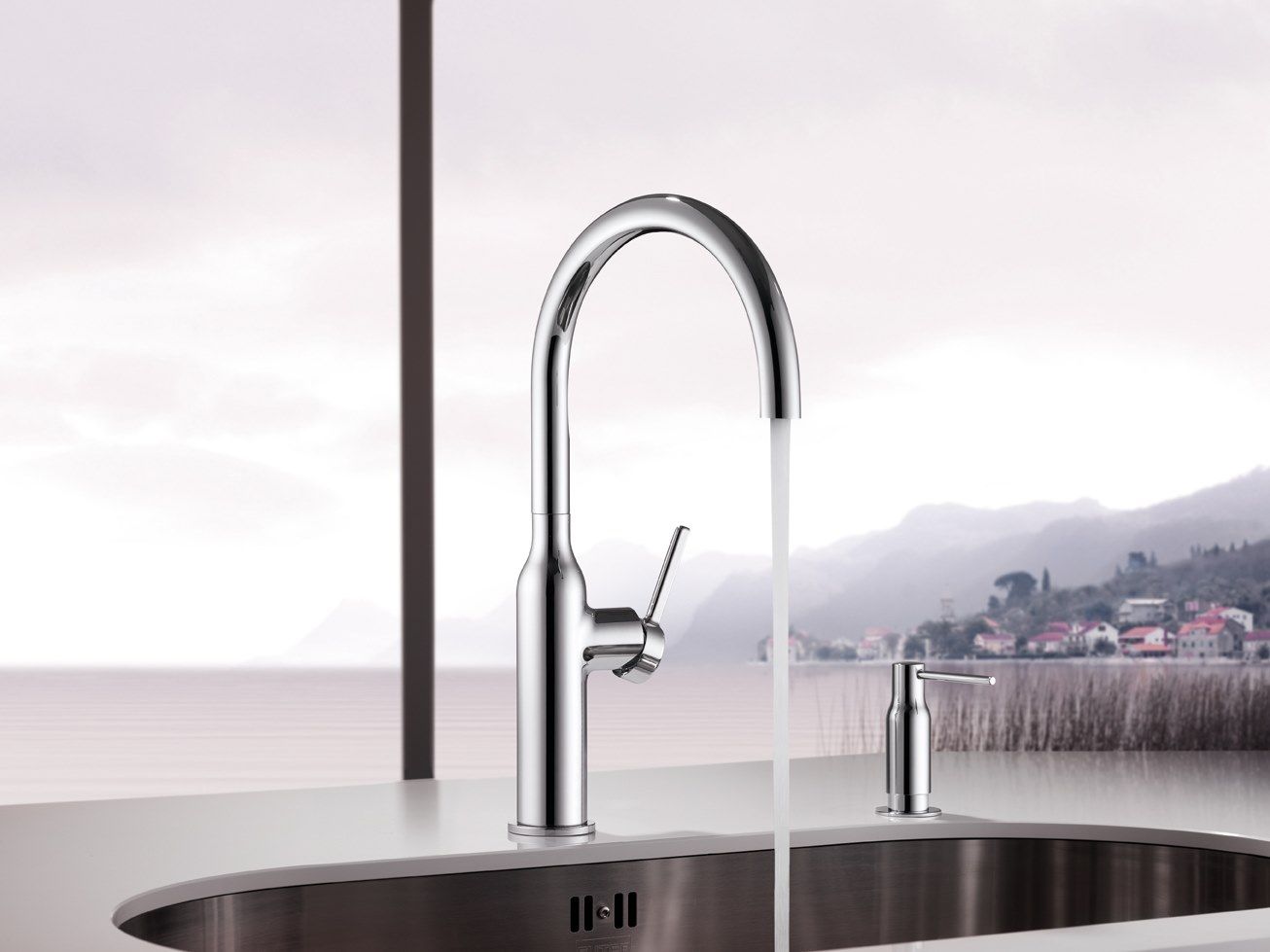 Смеситель для кухни с поворотным изливом KWC SIN ARCH-00051934 - Вид №15