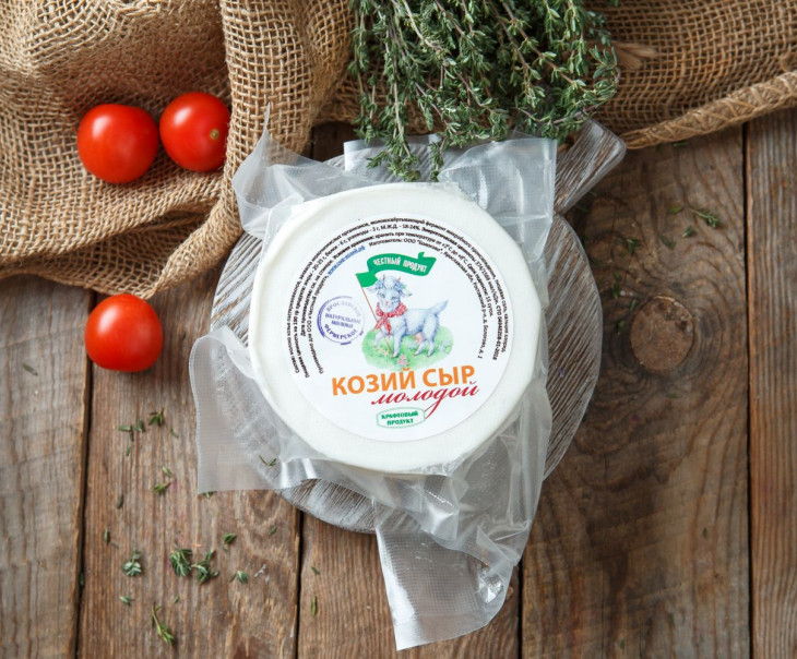 5255 Козий сыр молодой 18-24% Вкусляндия  - Вид №1