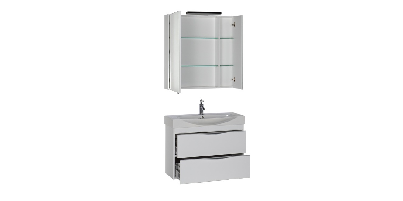 Комплект мебели Aquanet Франка 85 белый 00183190 - Вид №3