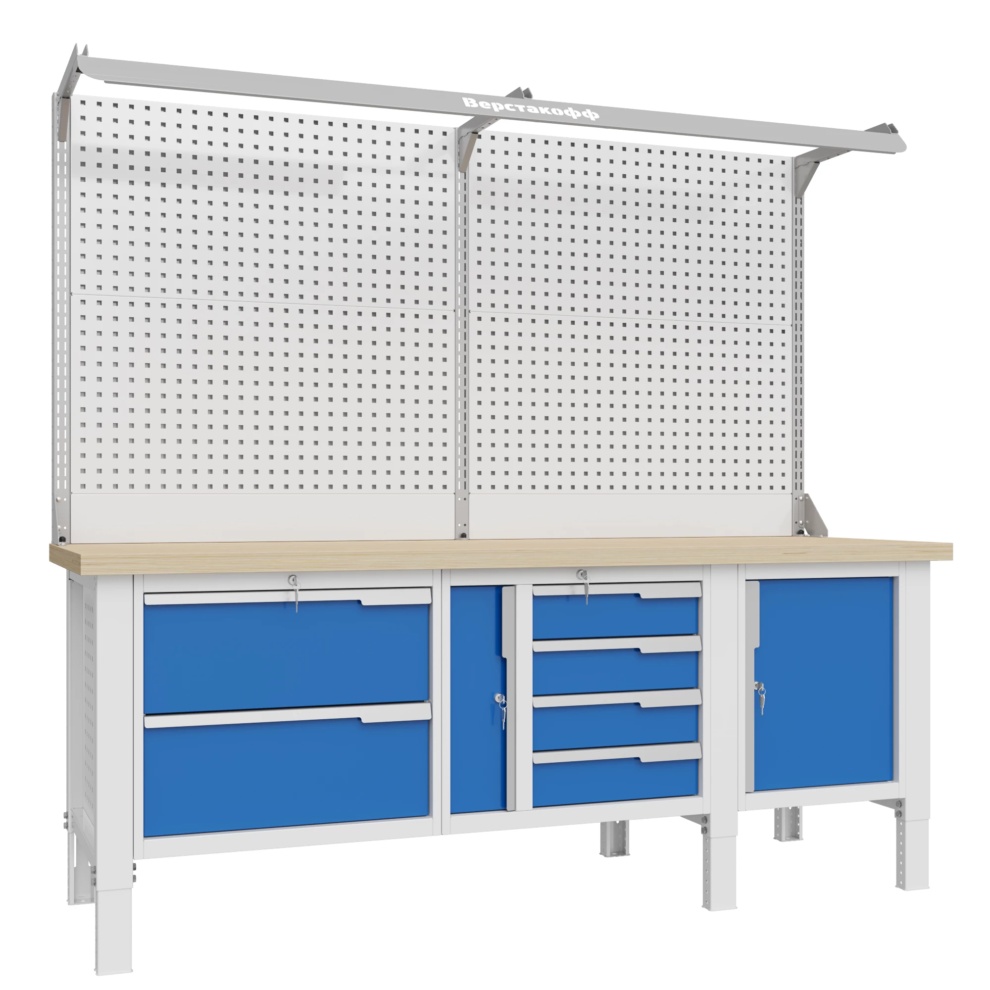 Верстак слесарный CTR 2202.S7L26.24-2F Верстакофф 124499