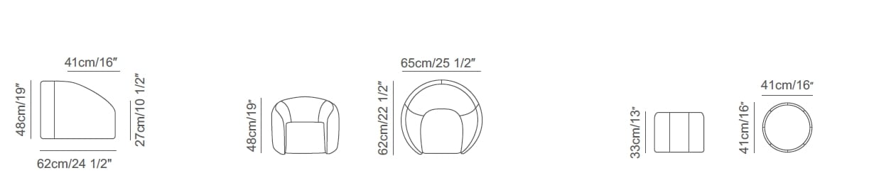 Тканевое кресло с подлокотниками CAMPO DE' FIORI DJ-03 ARCH-00126465 - Вид №6