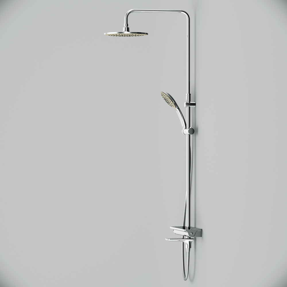 F0770A500 Spirit V2.0 душ.система набор: смеситель д/ванны/душа с термостатом верхн. душ d 250 мм AM.PM Spirit 2.0  - Вид №11