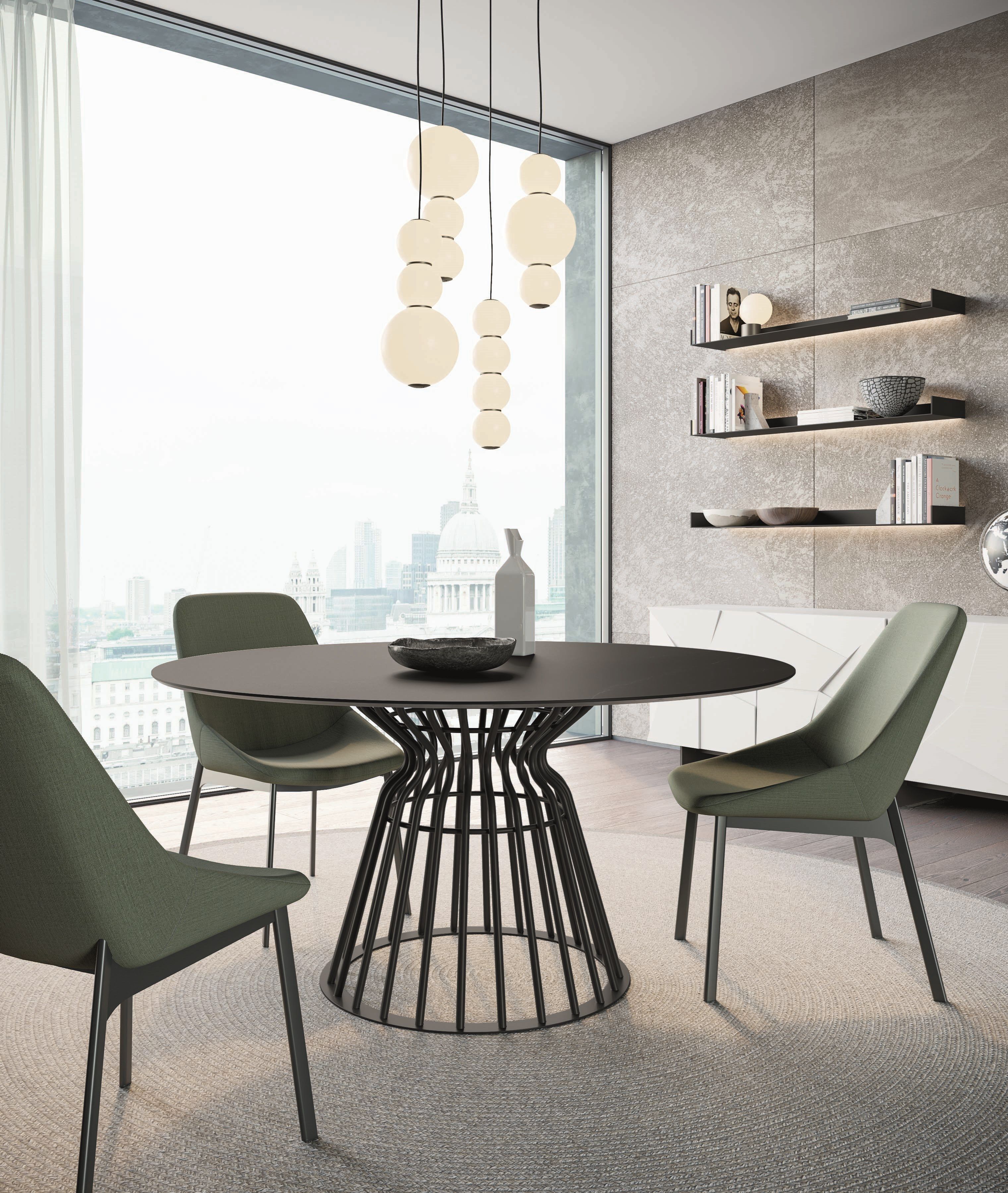 Круглый стол из керамогранита Dall'Agnese бомбардировщик ARCH-00086759 - Вид №2