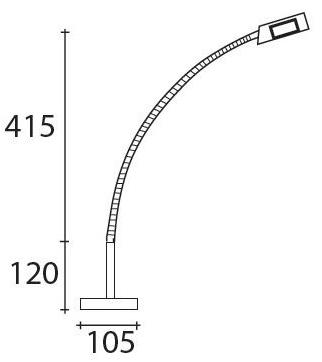 TEKNI-LED Настольная светодиодная лампа с гибким кронштейном Power sun-id-1417725 - Вид №1