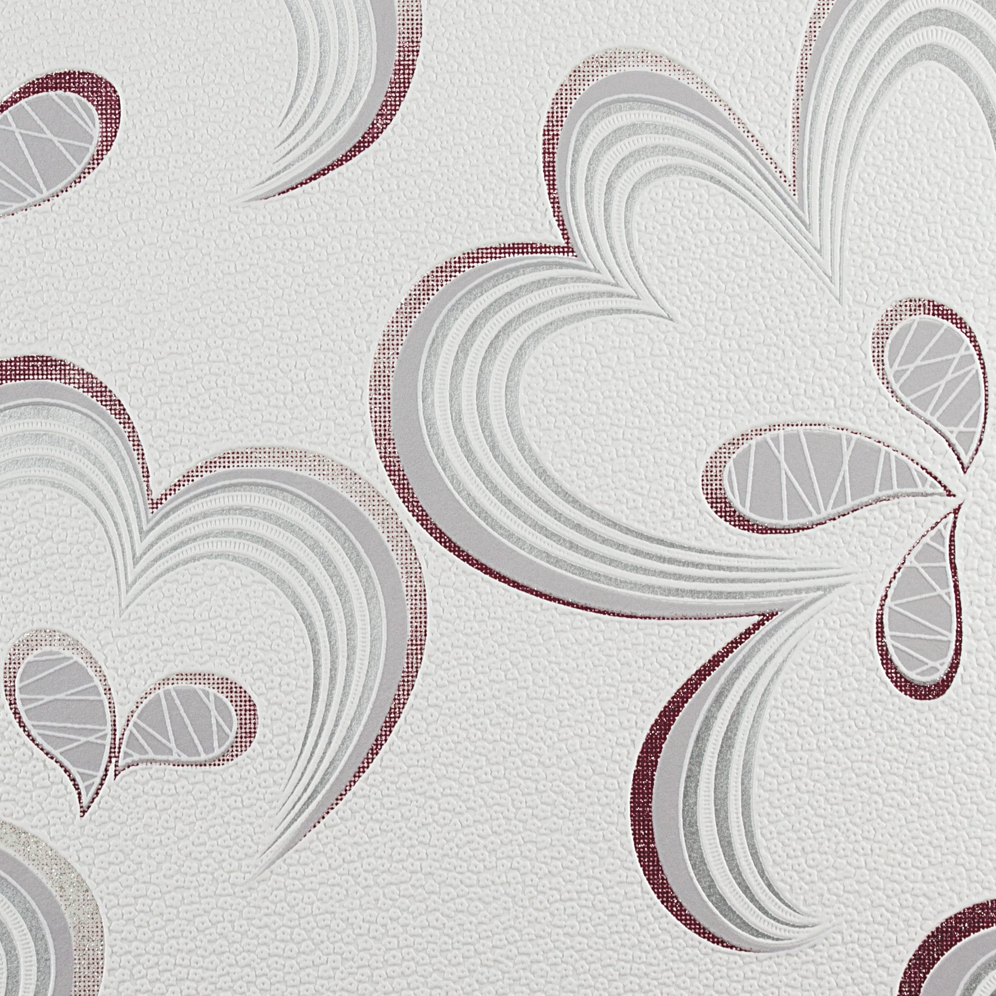 82399691 Обои виниловые белые 0.53 м 0002-5 Цветы Santreyd  - Вид №1