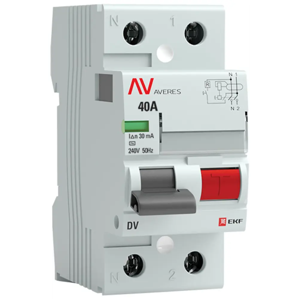 УЗО EKF Averes DV - защита от токов утечки для дома 84579893 STLM-0052254