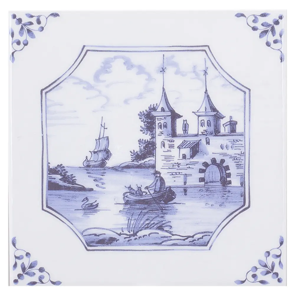 Декор Английский Делфт Крепость, 20х20 см 16387334 STLM-2036914 Santreyd 