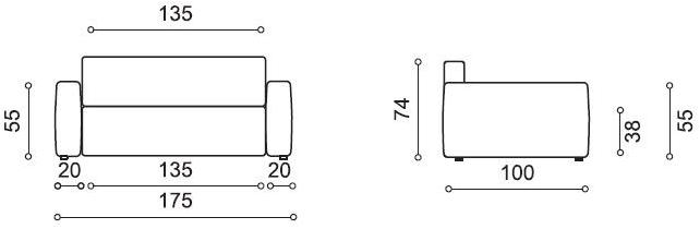 Twils Lounge Диван из ткани Set sun-id-1441476 - Вид №4