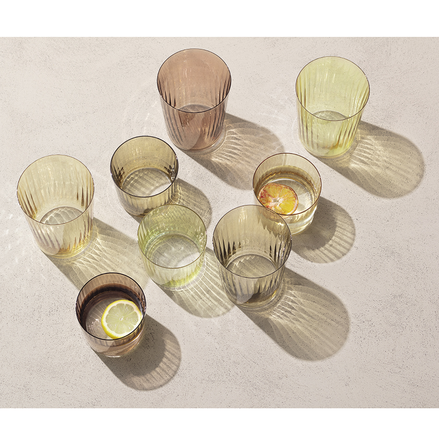 G060-09-148 Набор из 4 тумблеров gems 310 мл янтарь LSA International  - Вид №4