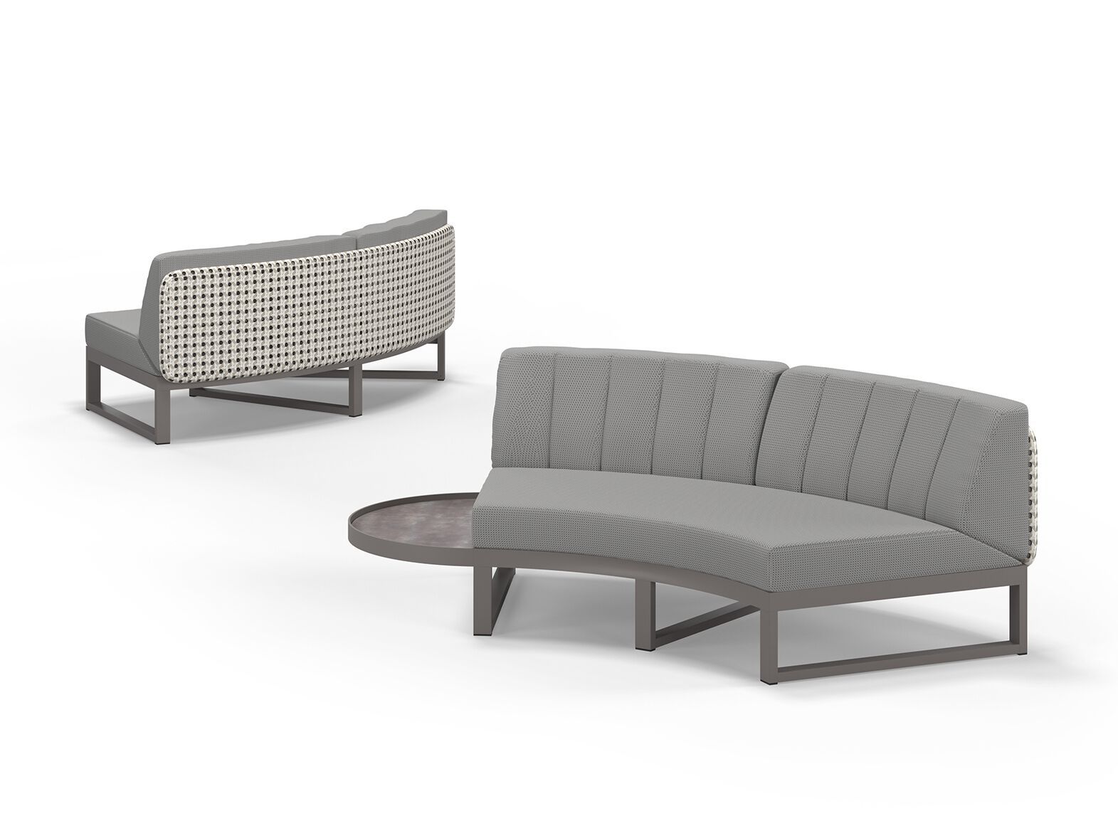 Тканевый изогнутый модульный садовый диван MAMAGREEN Munia ARCH-00152744 - Вид №1