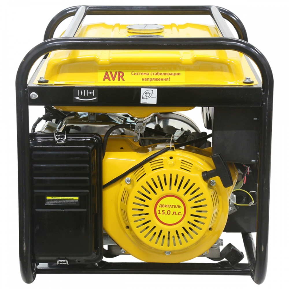 75593 Калибр Бензиновый генератор Калибр БЭГ-6500ЭС/220/380  - Вид №2