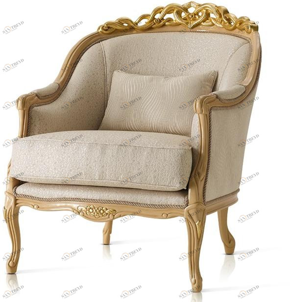 A.R. Arredamenti Бархатное кресло с подлокотниками Harmony 337