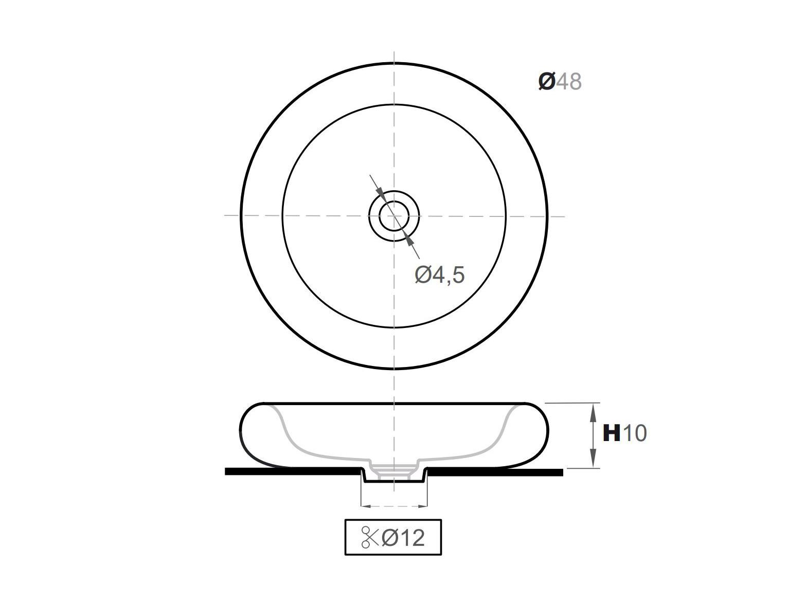 Мраморная круглая раковина Inbani Ease ARCH-00038971 - Вид №6